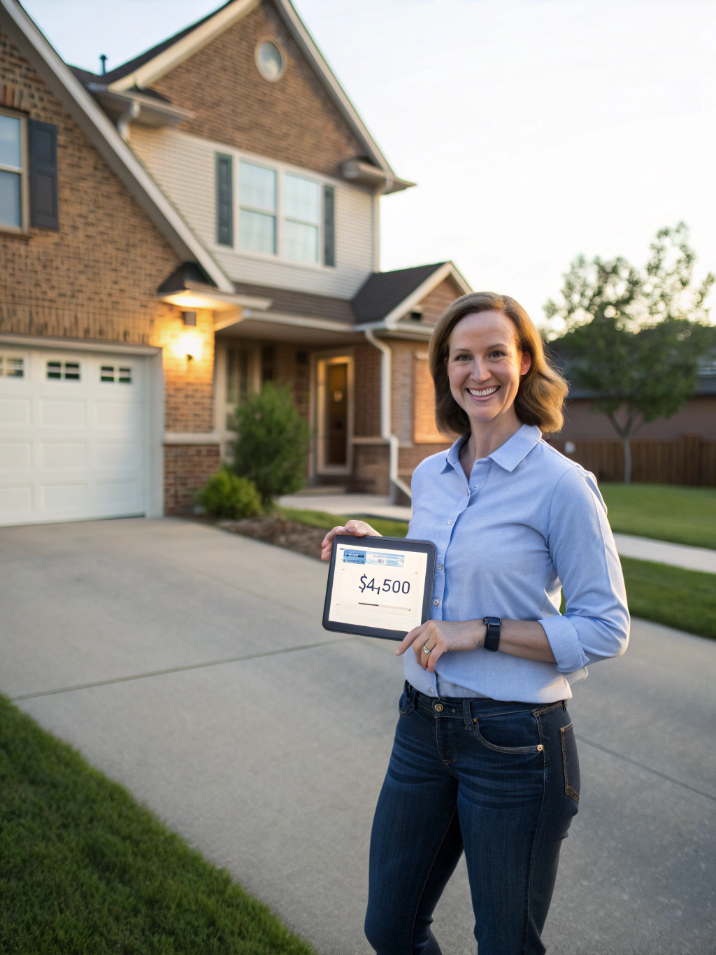 Professional technician providing a service estimate